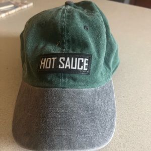 Green baseball cap for Hit Sauce fans!
